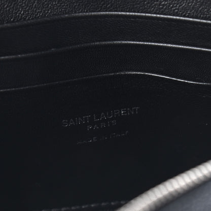 Saint Laurent Grain De Poudre Matelasse Monogram Mini Lou Camera Bag Black 6 of 8