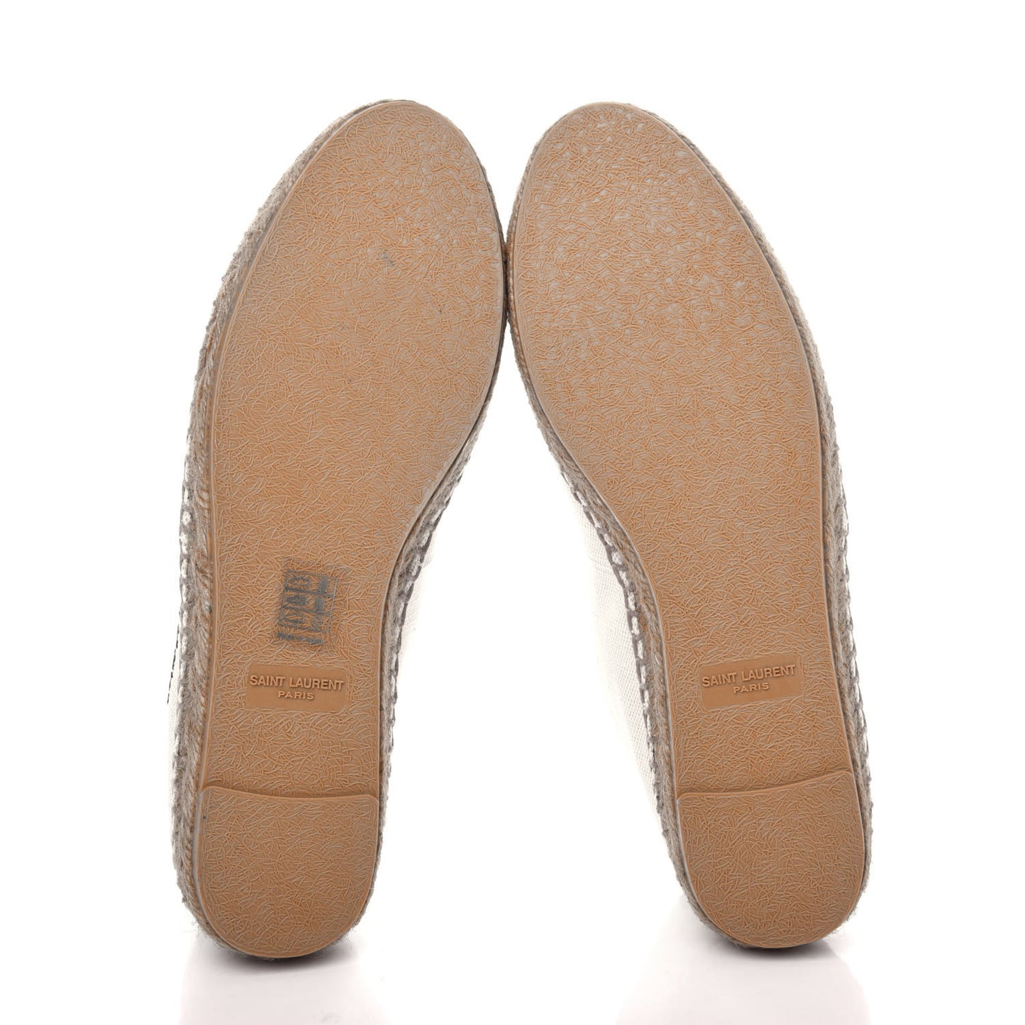 Canvas Nappa Elba Light Logo Embroidered Espadrilles 37.5 Ecru