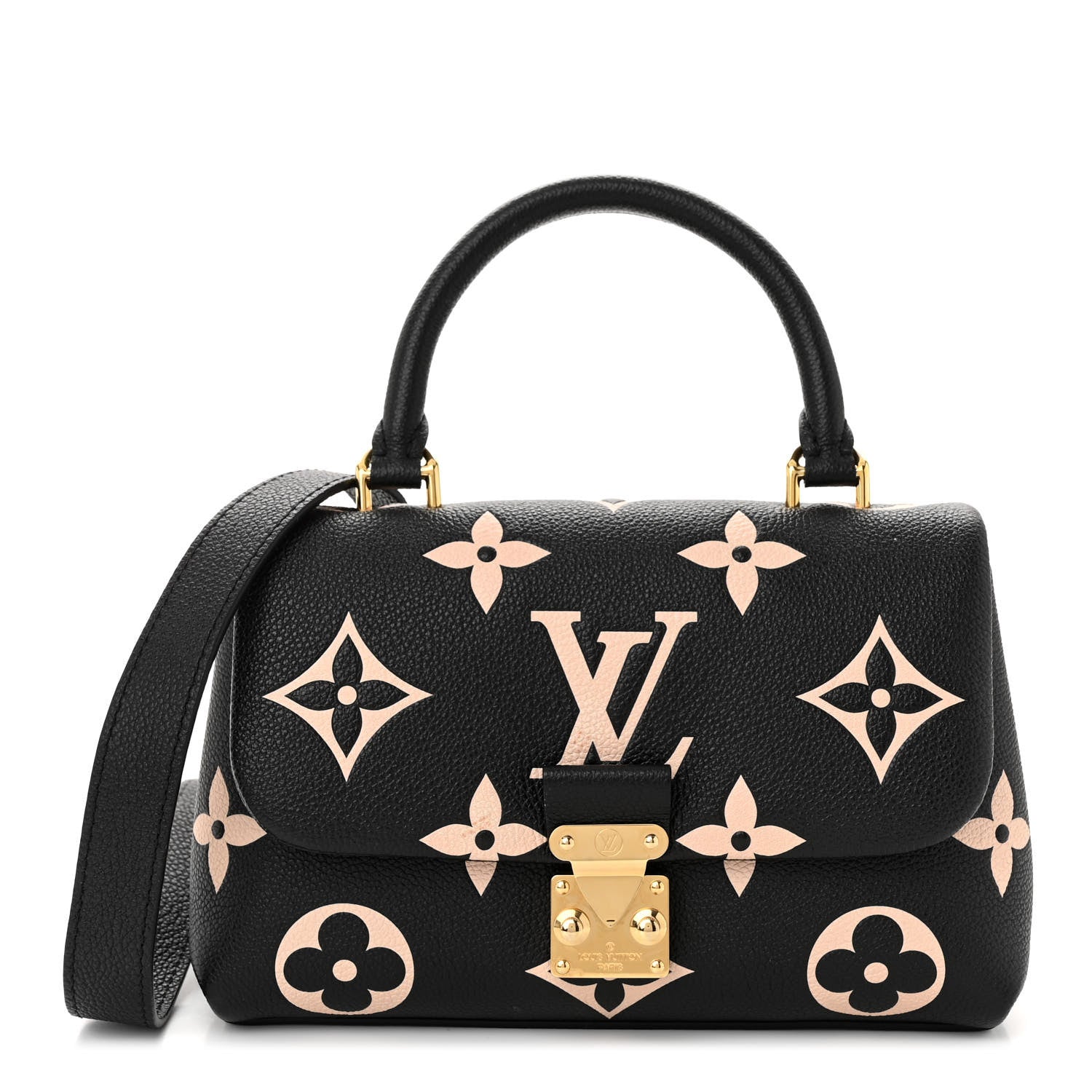 Louis Vuitton Empreinte Monogram Giant Madeleine BB Black Beige 1 of 9