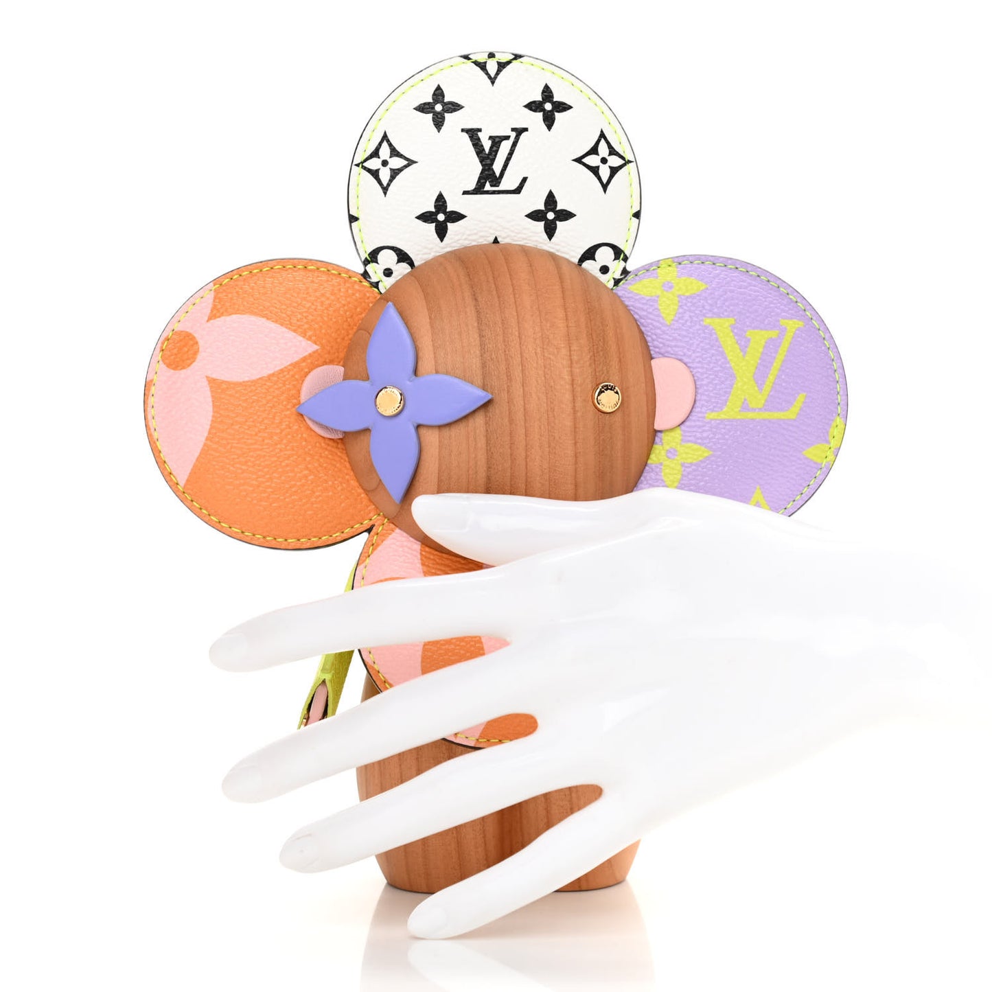 Wood Monogram Rubik's Cube Giant Vivienne Doll