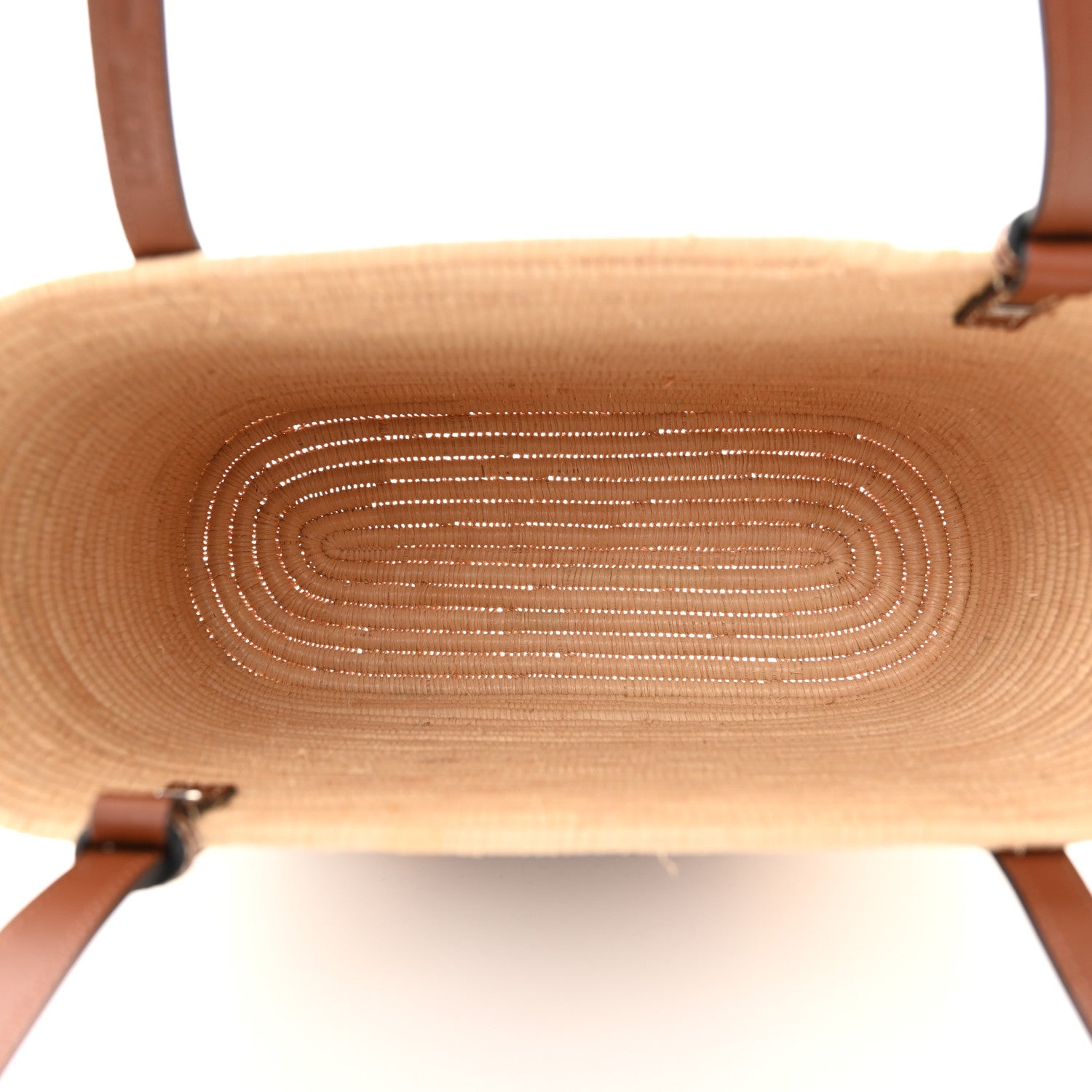 Loewe Raffia Small Square Basket Tote Bag Natural Tan 5 of 9