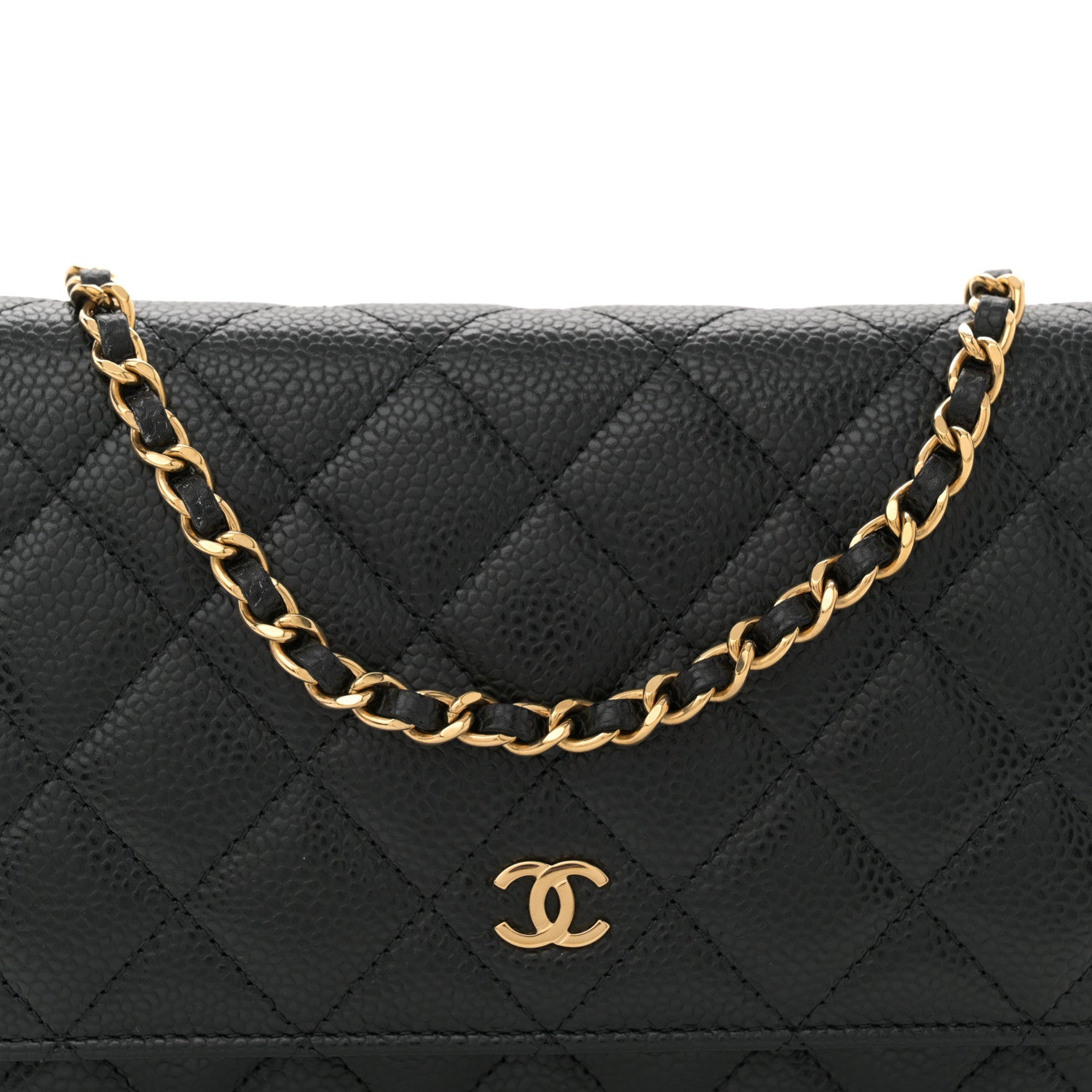 Chanel Caviar Quilted Wallet on Chain WOC Black 8 of 10
