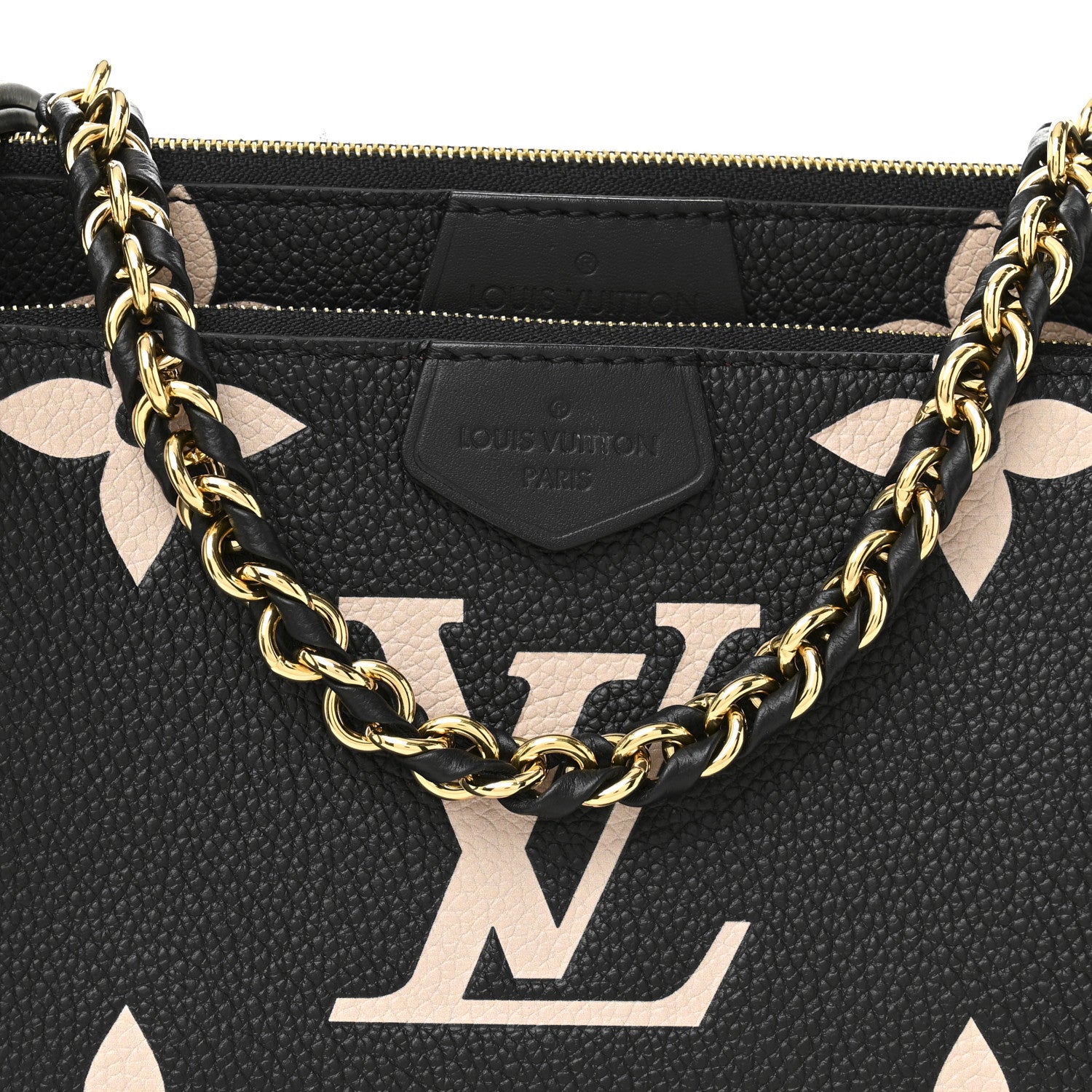 Louis Vuitton Empreinte Monogram Giant Multi Pochette Accessories Black Beige 8 of 11