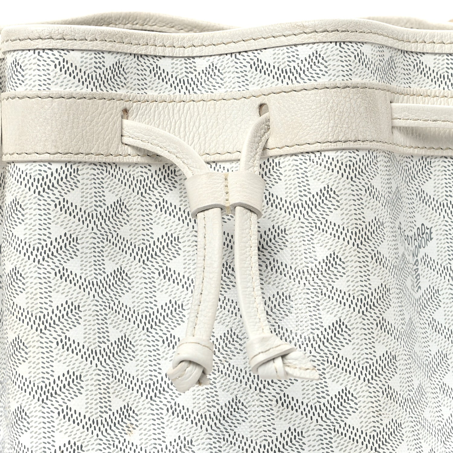 Goyard Goyardine Petit Flot Bucket Bag PM White 7 of 10