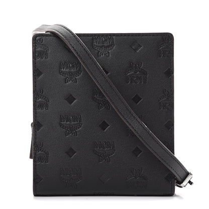 MCM Calfskin Ottomar Monogram Multi-Function Lanyard Black 1 of 12