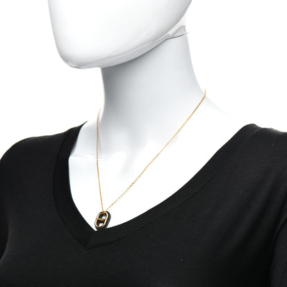 Hermes Swift O'Maillon Pendant Necklace Black 2 of 5