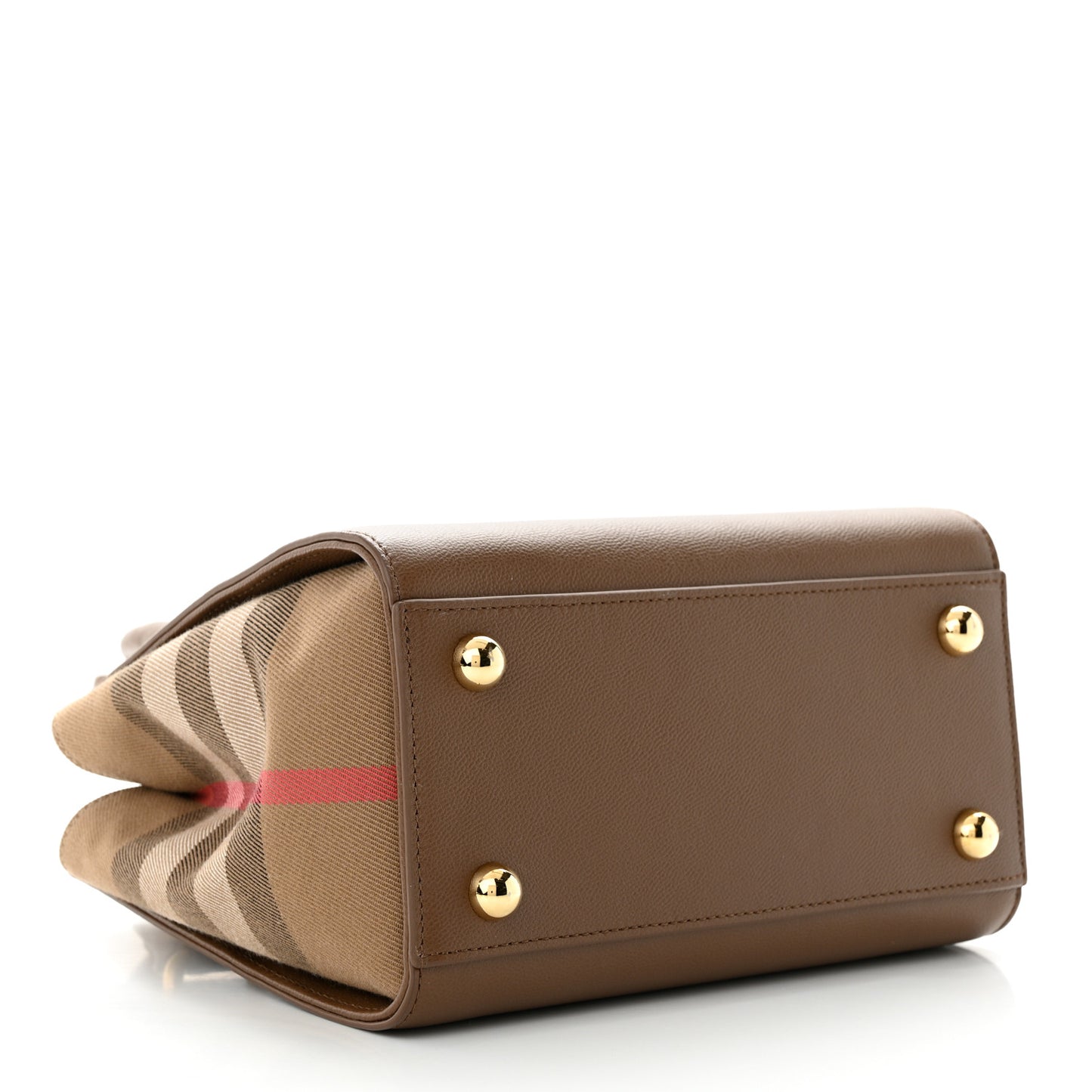 Calfskin Mega Check Mini Banwell Tote Earth