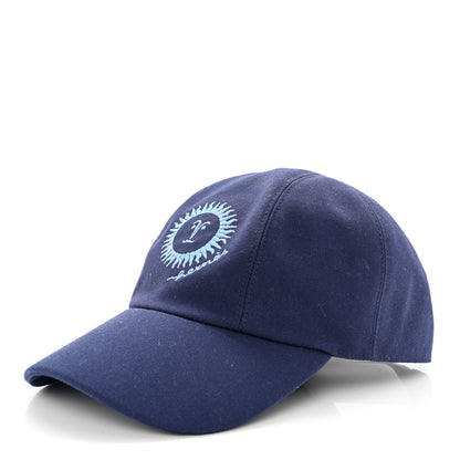 Hermes Cotton Davis Sunshine Hat 57 Marine 1 of 9