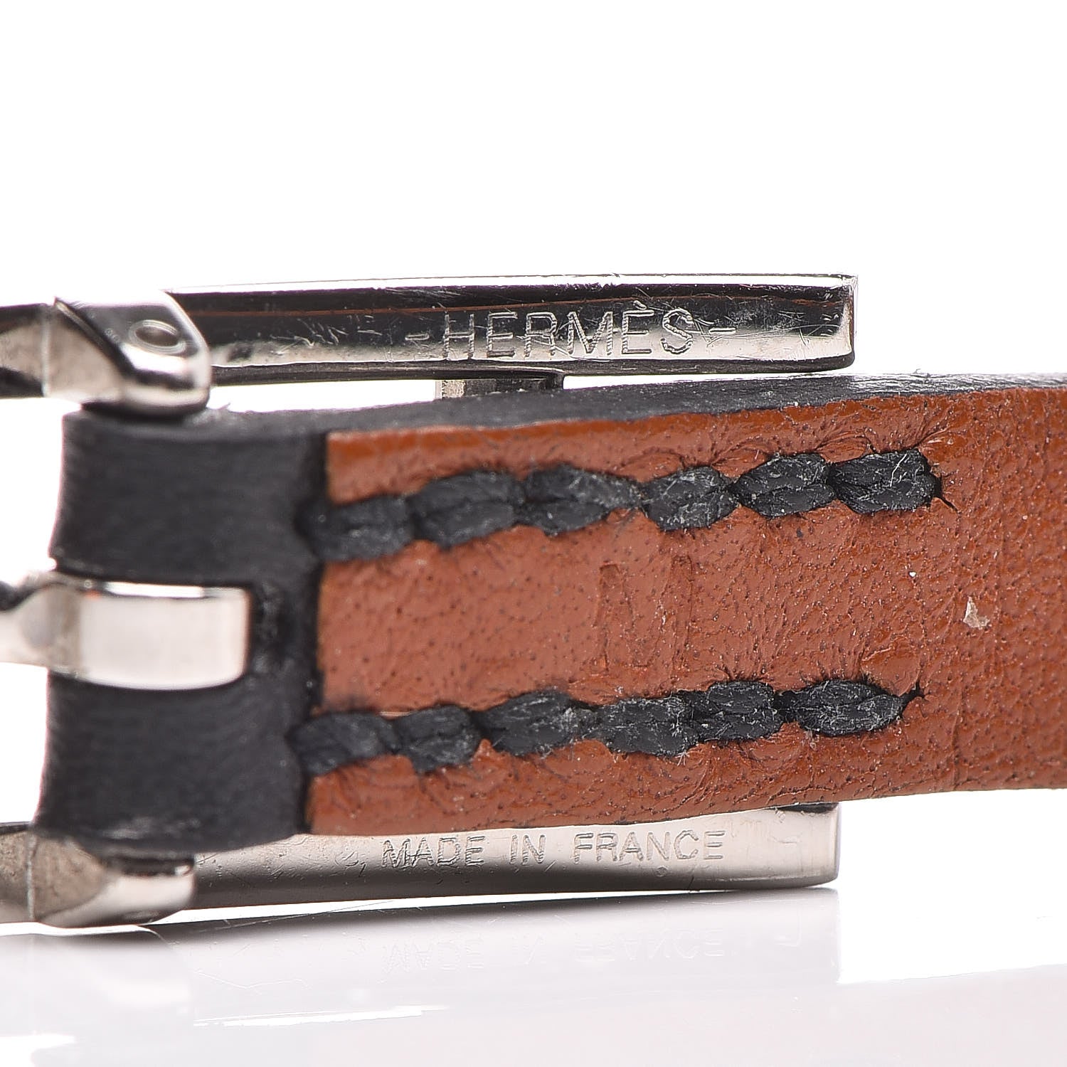Hermes Swift Behapi Double Tour Bracelet M Black Gold 5 of 7