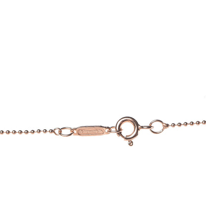 Tiffany 18K Rose Gold Diamond 1837 Circle Charm Pendant Necklace 5 of 7