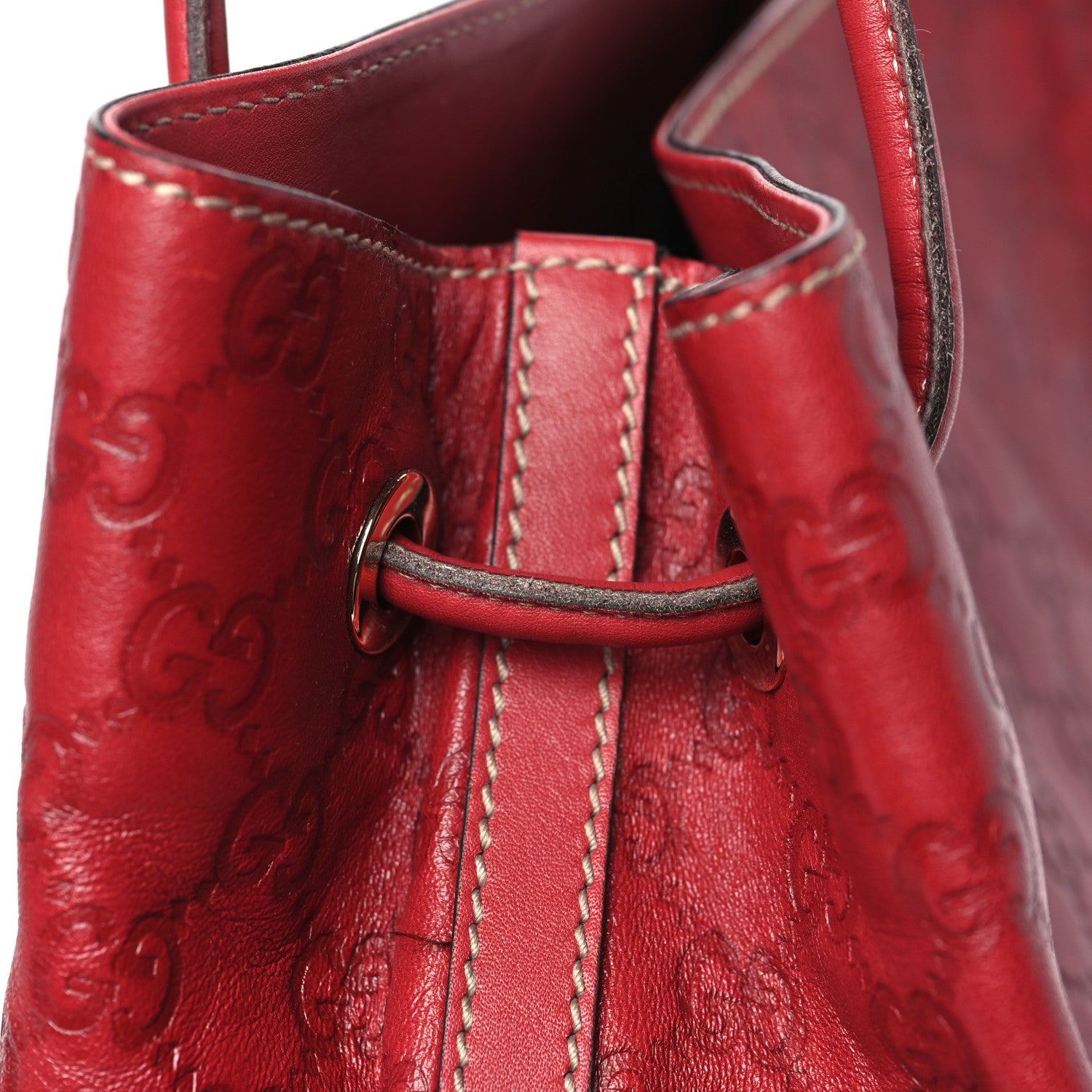Gucci Guccissima Monogram Gifford Tote Red 11 of 11