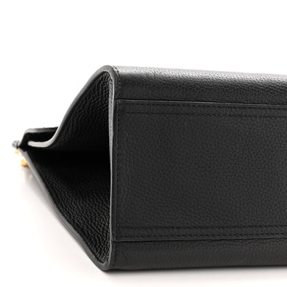 Gucci Calfskin Small GG Marmont Top Handle Bag Black 9 of 12