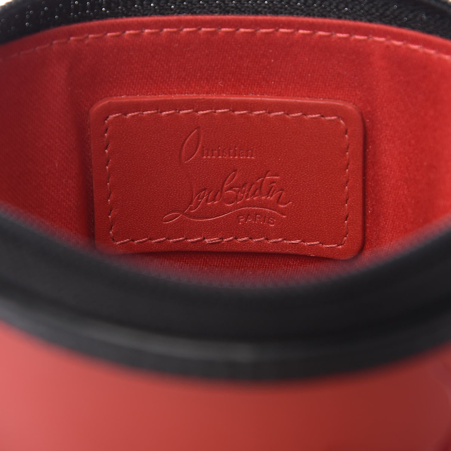 Christian Louboutin Calfskin Gomme Loubilab Batt Clutch Loubi Black 8 of 8