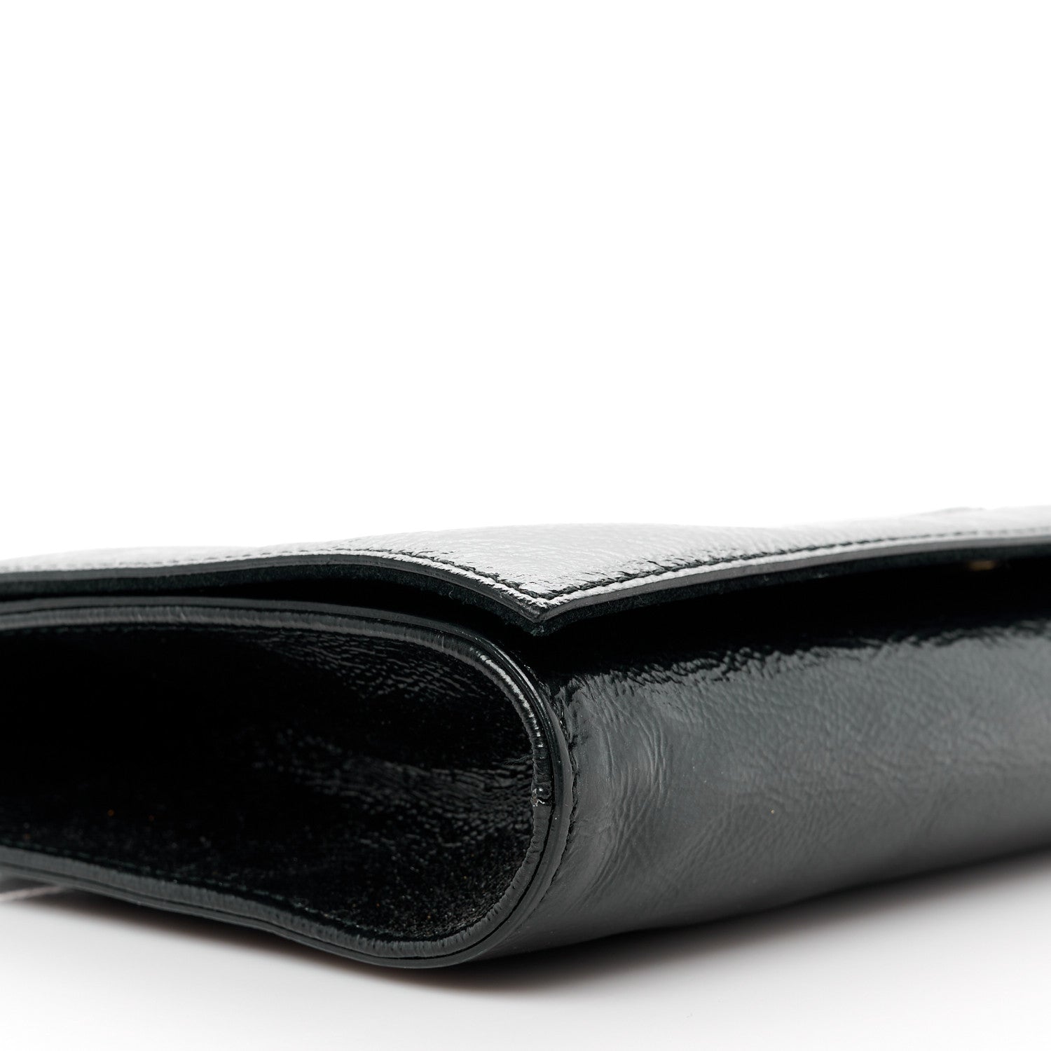 Gucci Soft Patent Medium Soho Clutch Black 11 of 13