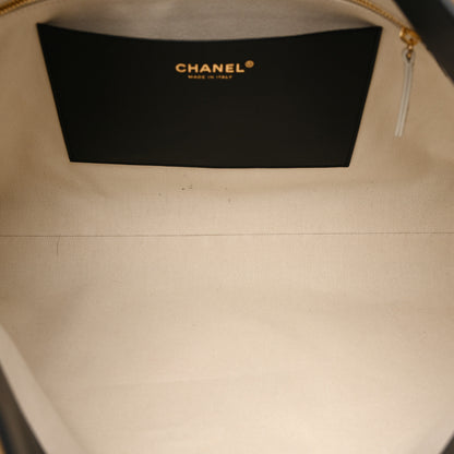 Chanel Suede Quilted Eyes On You Large Shopping Bag Beige 5 of 10