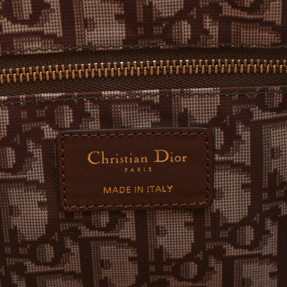 Christian Dior Woven Raffia Floral Embellished Small Book Tote Natural 8 of 12
