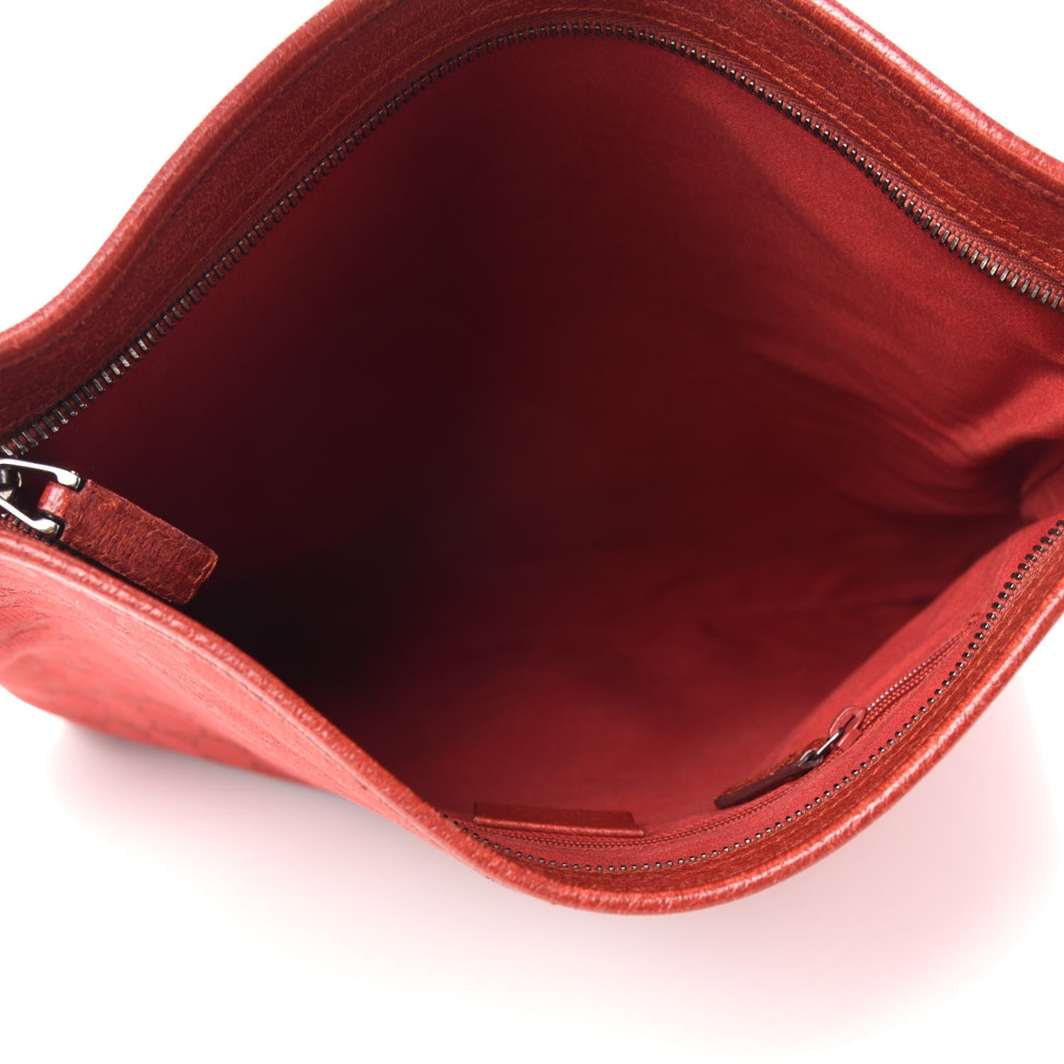 Gucci Monogram Medium Flat Messenger Bag Red 5 of 12