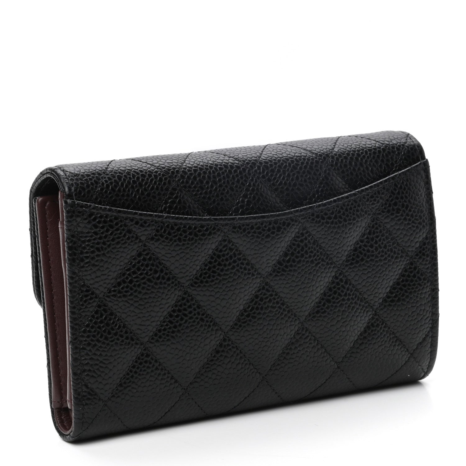 Chanel Caviar Quilted Small Flap Wallet Black 3 of 8