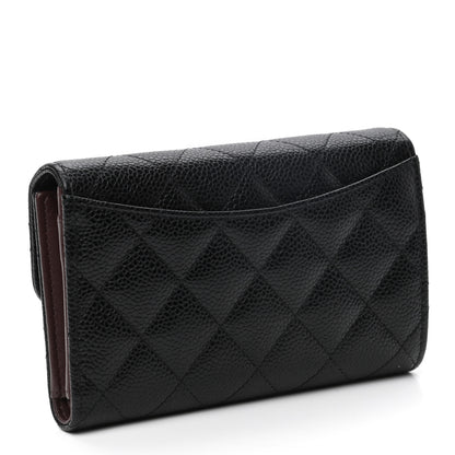Chanel Caviar Quilted Small Flap Wallet Black 3 of 8