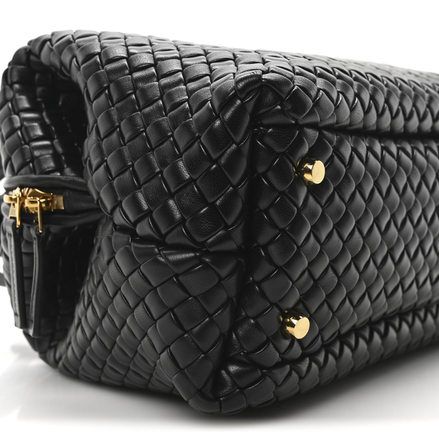 Nappa Intrecciato Medium Bauletto Black Black