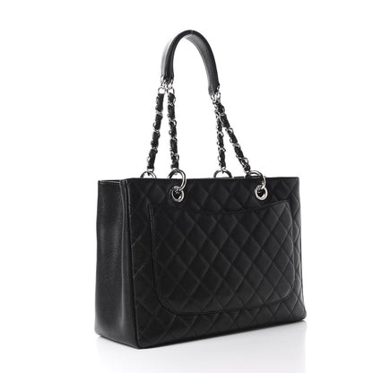 Chanel Caviar Quilted Grand Shopping Tote GST Black 3 of 10