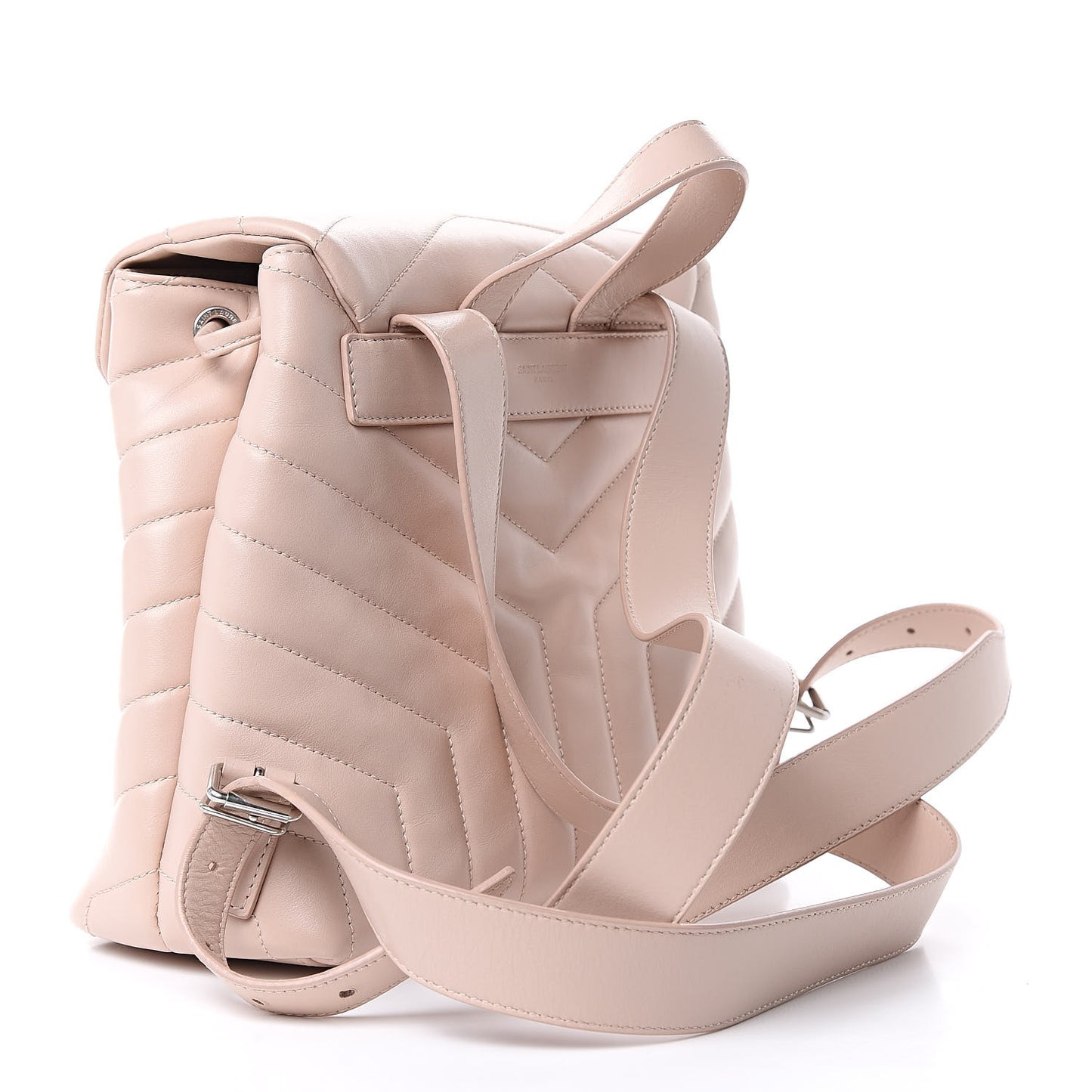 Calfskin Y Quilted Monogram Small Loulou Backpack Marble Pink