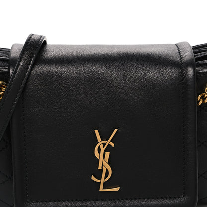 Saint Laurent Lambskin Quilted Monogram Mini Nolita Black 7 of 9
