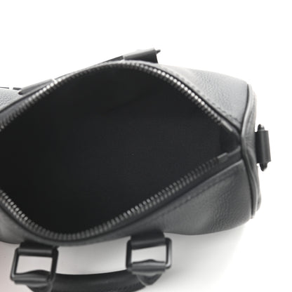 Louis Vuitton Grained Calfskin Aerogram Keepall XS Black 5 of 8