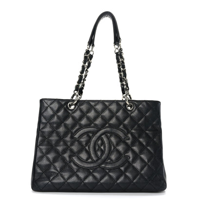 Chanel Caviar Quilted Grand Shopping Tote GST Black 1 of 11