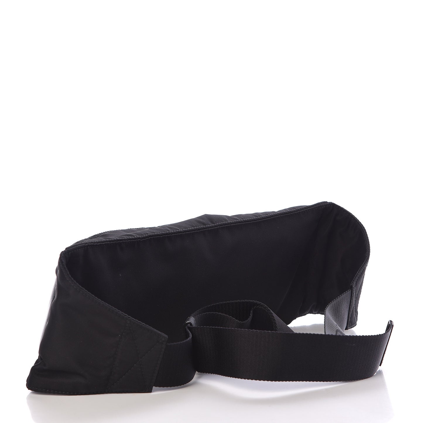Tessuto Nylon Vitello Belt Bag Black Bleuette