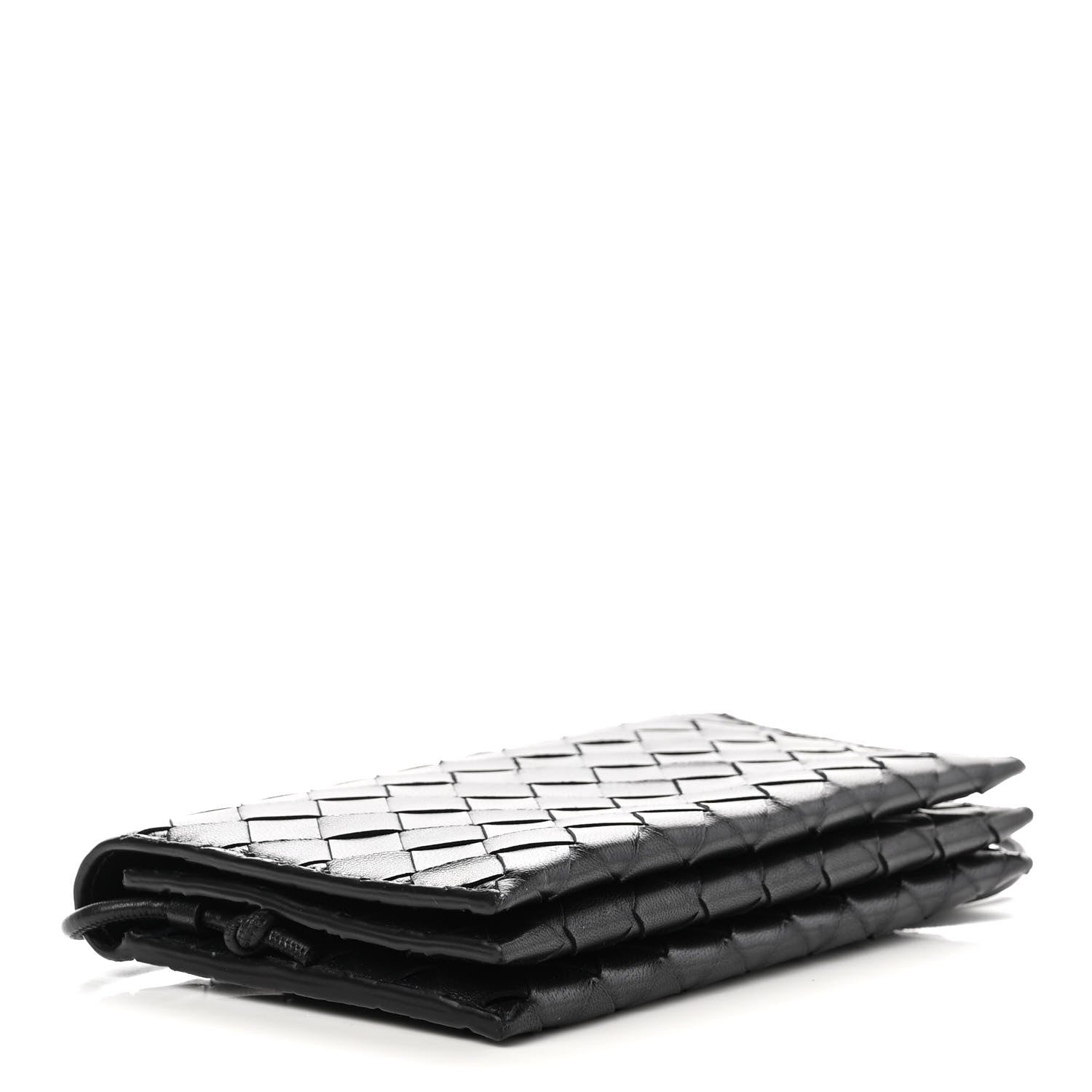 Bottega Veneta Nappa Intrecciato Wallet on Strap Black 5 of 10