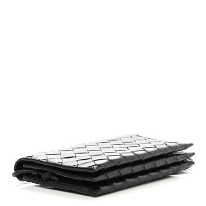 Bottega Veneta Nappa Intrecciato Wallet on Strap Black 5 of 10