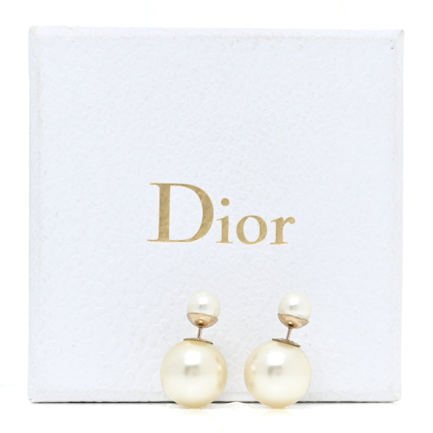 Pearl Mise En Dior Tribal Earrings Gold