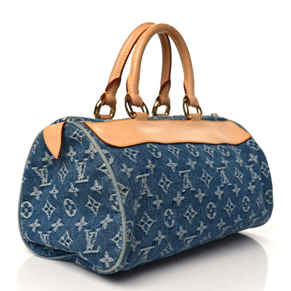 Louis Vuitton Monogram Denim Neo Speedy Blue 3 of 8