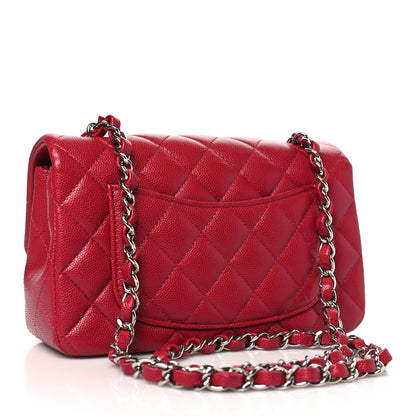 Chanel Caviar Quilted Mini Rectangular Flap Red 3 of 10