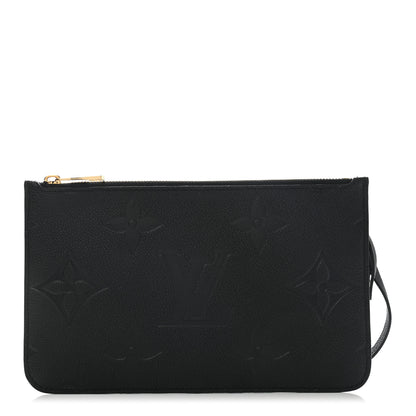 Louis Vuitton Empreinte Monogram Giant Neverfull MM Pochette Black 1 of 8