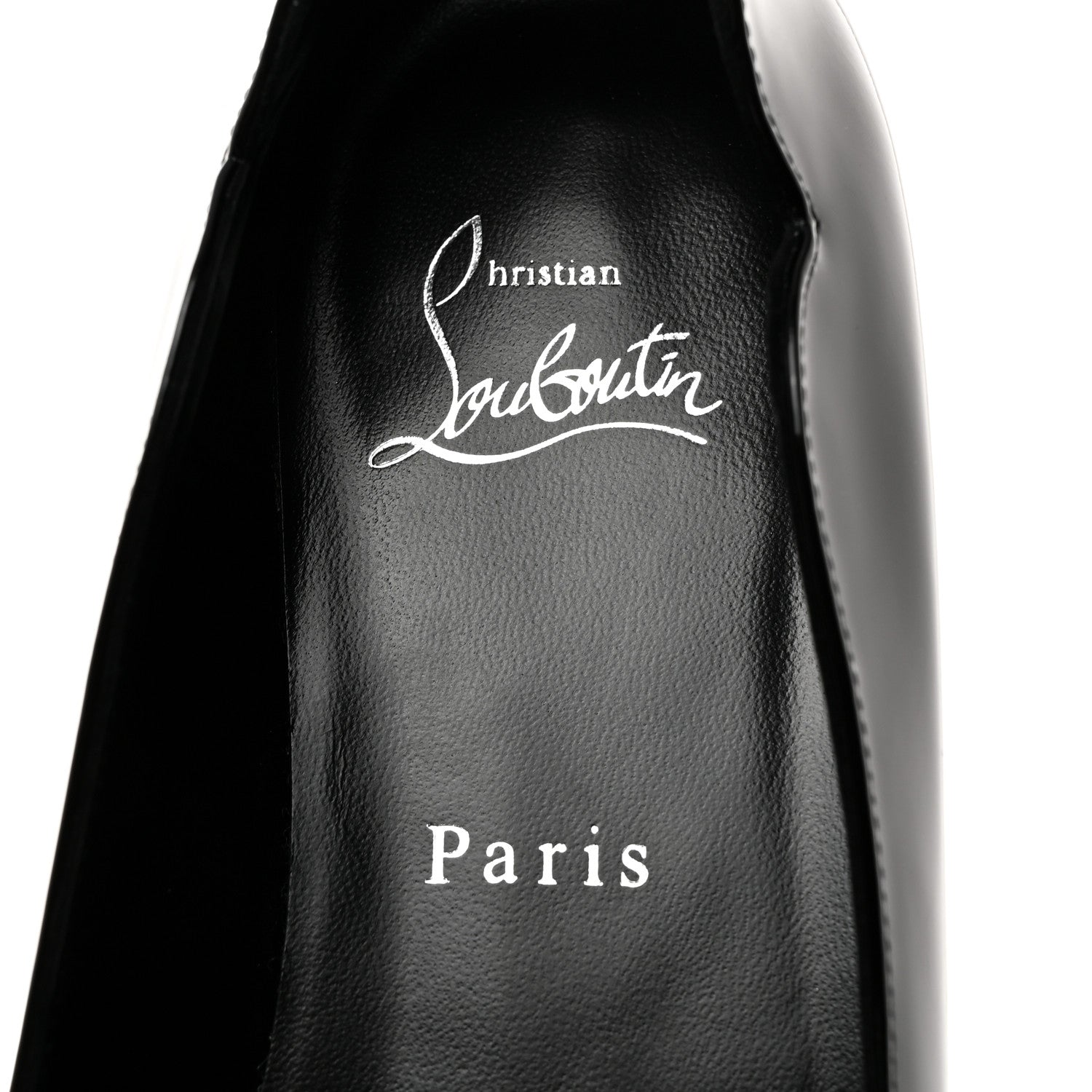 Christian Louboutin Patent Hot Chickita Flats 37.5 Black 6 of 7