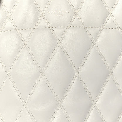 Givenchy Lambskin Quilted Mini GV Bucket Bag White 8 of 10