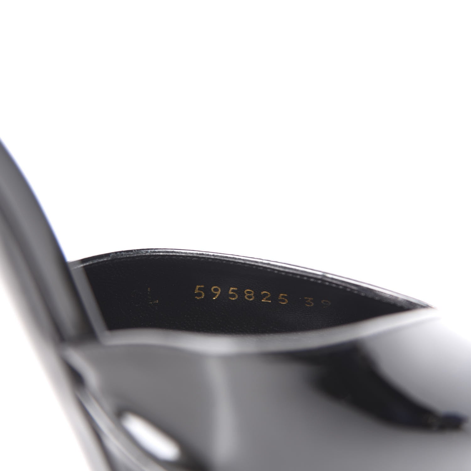 Saint Laurent Patent Zizi D'Orsay Pump 39 Black 9 of 10