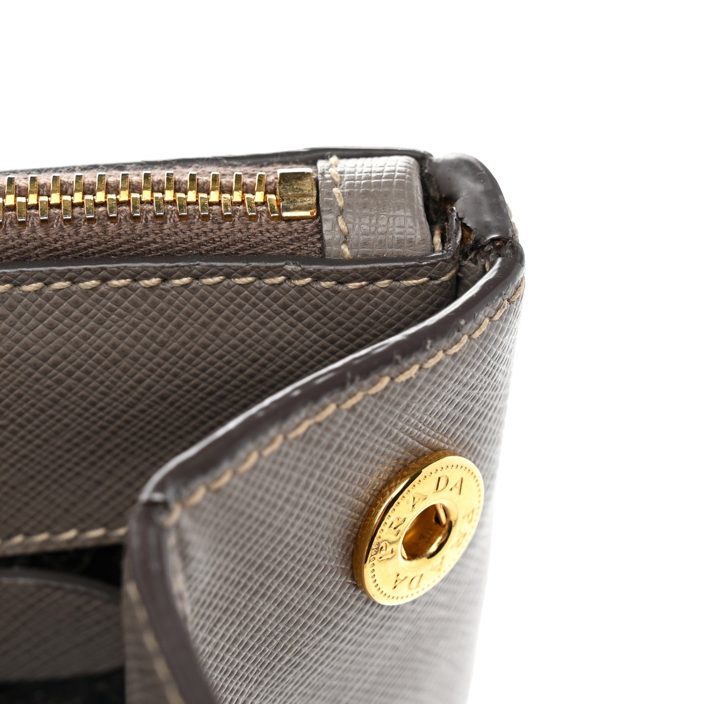 Saffiano Lux Large Galleria Double Zip Tote Argilla