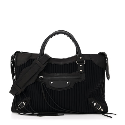 Balenciaga Ribbed Neoprene Classic Silver Hardware City Black 1 of 10