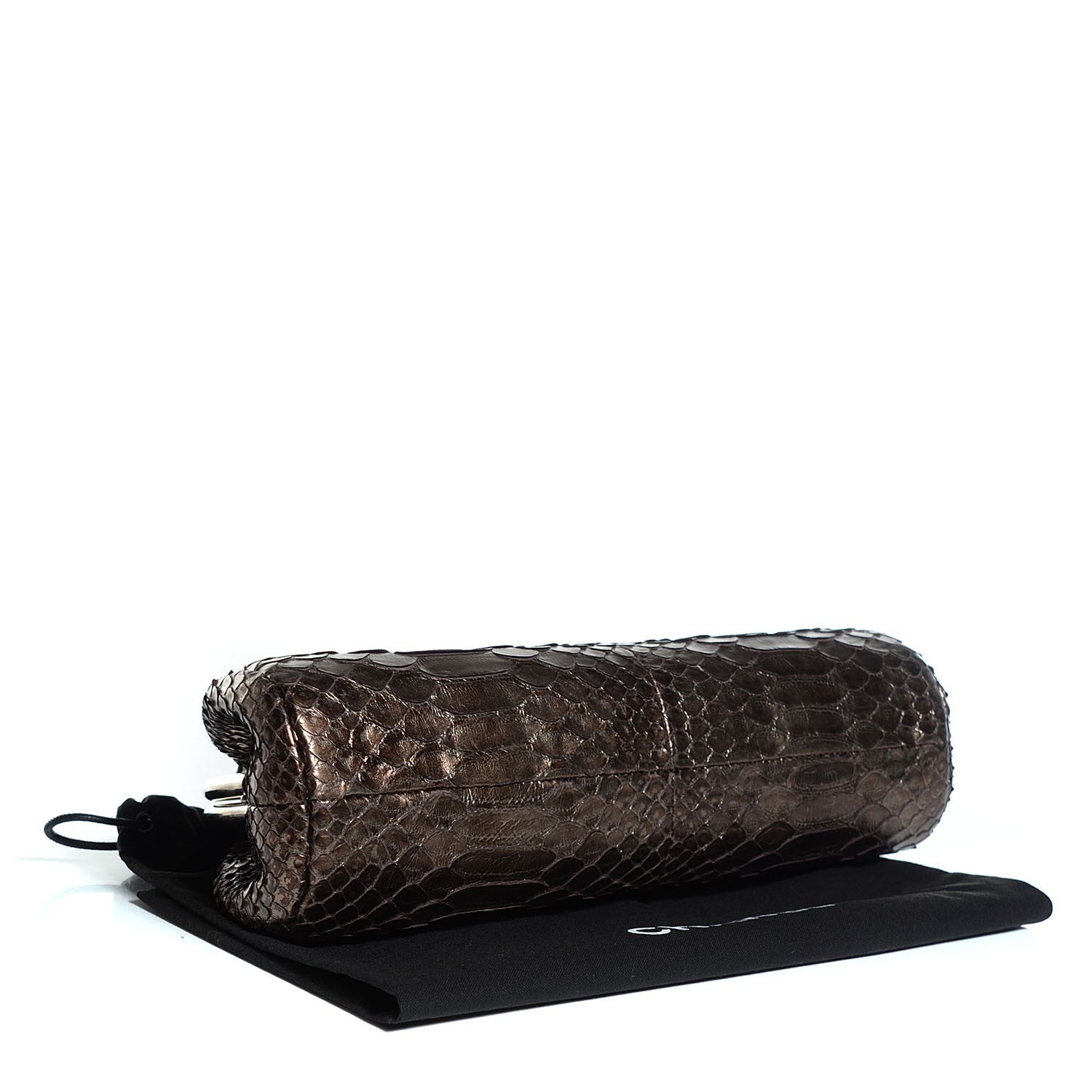 Chanel Python Timeless Clutch Bronze 4 of 7