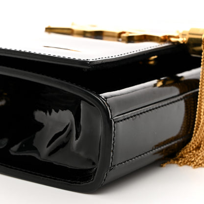 Saint Laurent Patent Small Classic Monogram Kate Tassel Satchel Black 9 of 10
