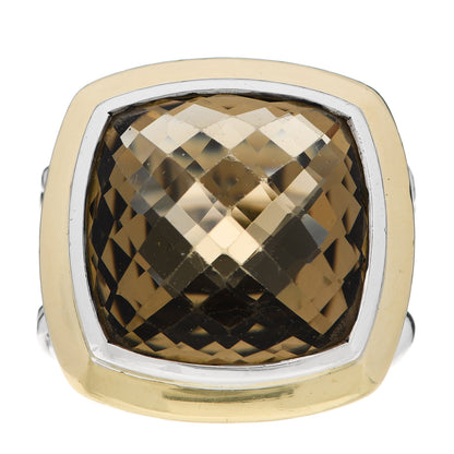 David Yurman Sterling Silver 18K Yellow Gold Citrine 17mm Albion Ring 49 5 1 of 5