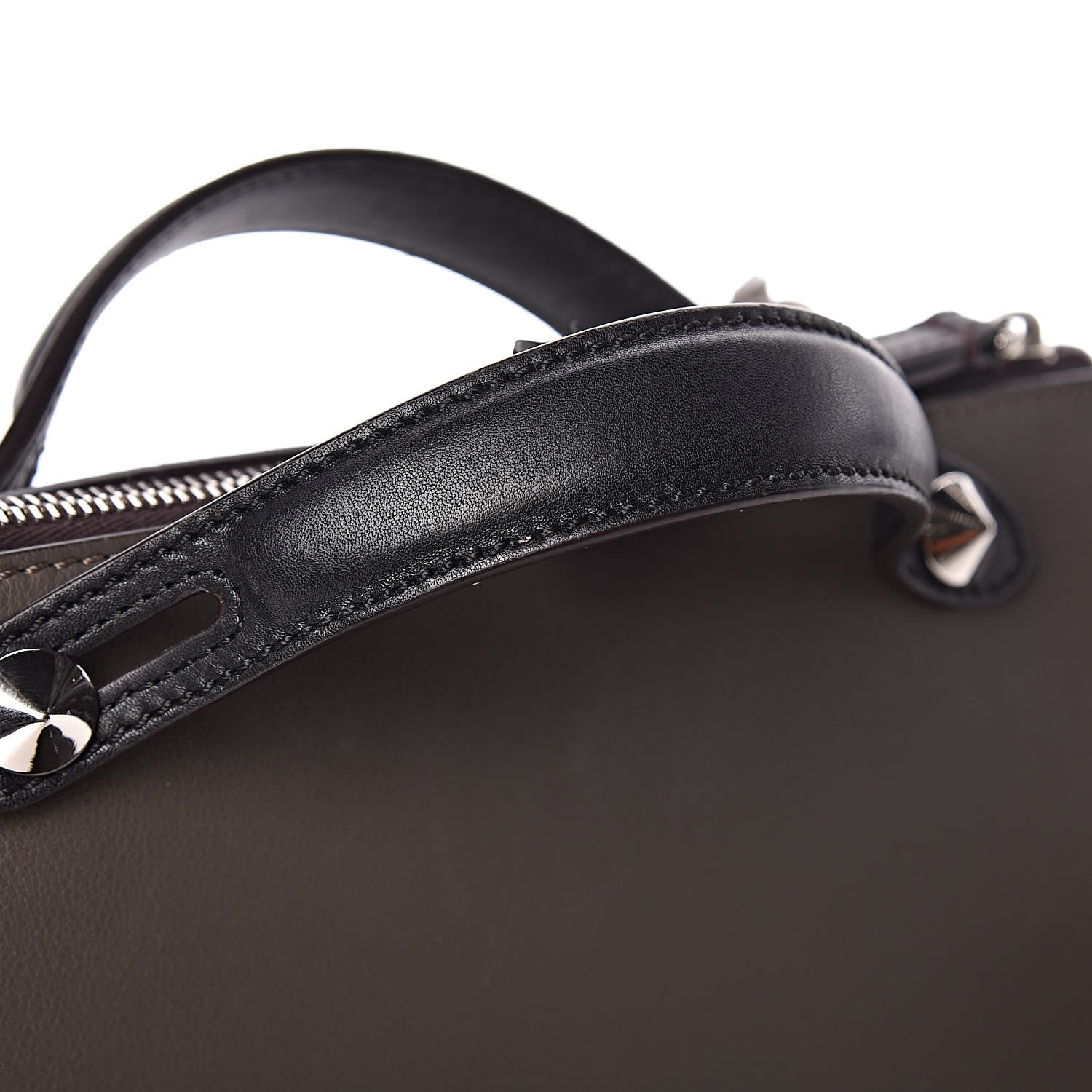 Fendi Vitello Dolce 4 Color Medium By The Way Boston Bag Carbone Grigio Polvere Multicolor 14 of 15