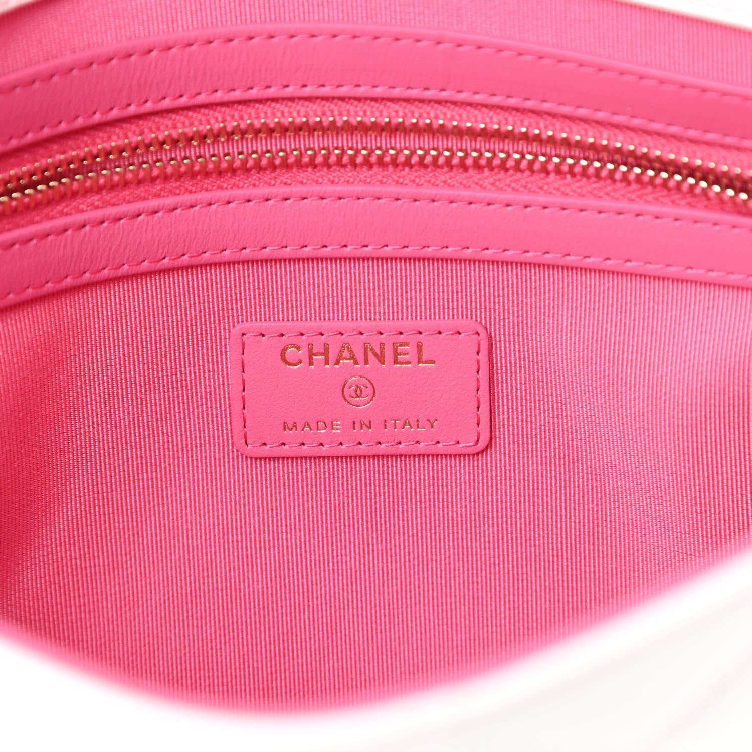 Chanel Goatskin Quilted Timeless CC Clutch White 6 of 9