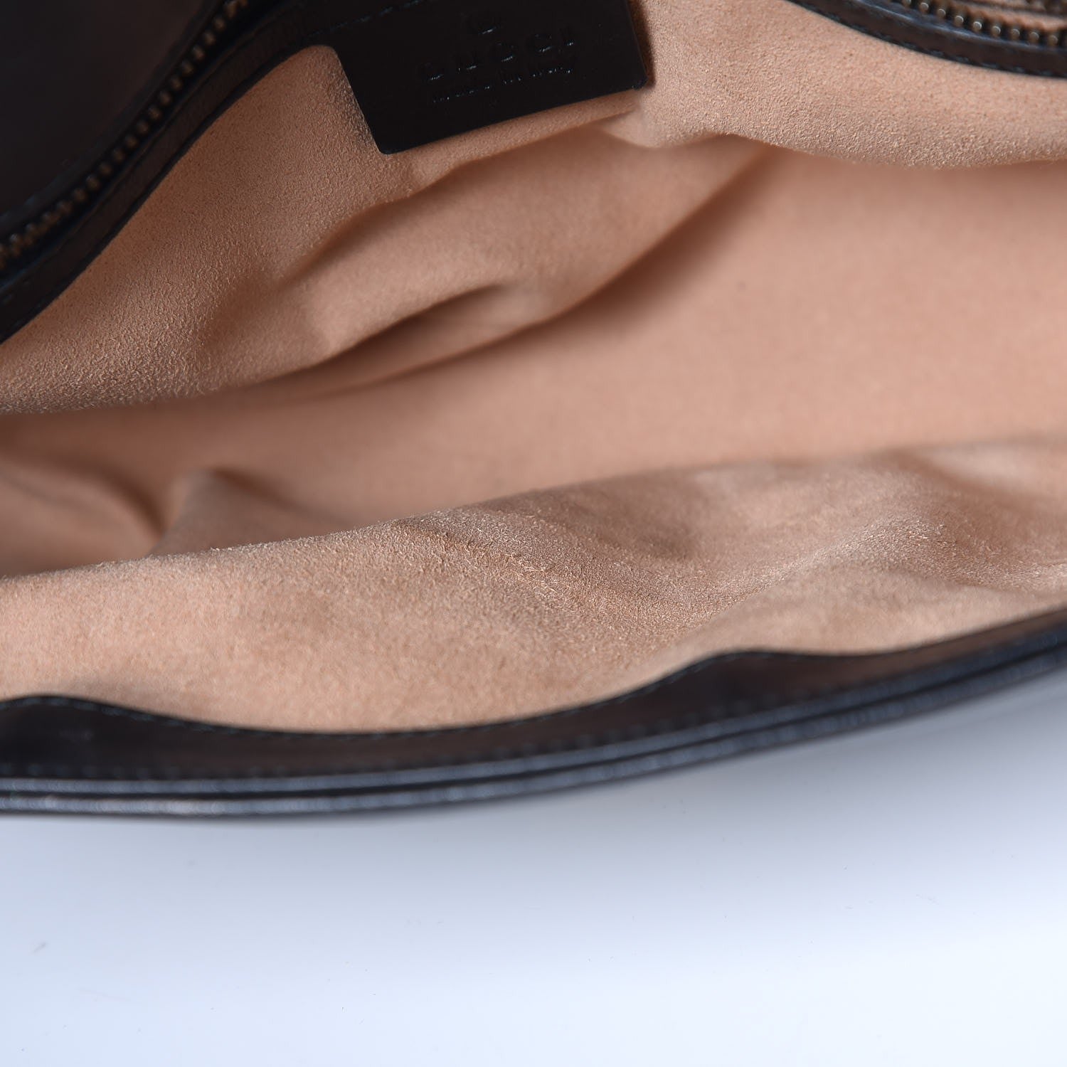 Gucci Calfskin Matelasse Small GG Marmont Shoulder Bag Black 9 of 14