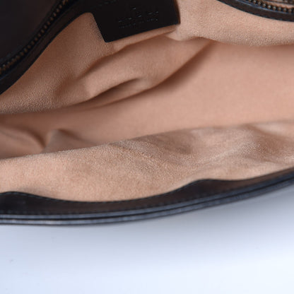 Gucci Calfskin Matelasse Small GG Marmont Shoulder Bag Black 9 of 14