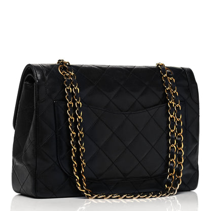Chanel Lambskin Quilted Medium Double Flap Black 3 of 9