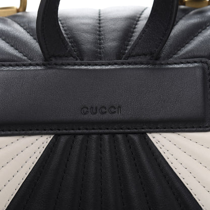 Gucci Calfskin Bamboo Trapuntata Queen Margaret Backpack Mystic White Black 11 of 12